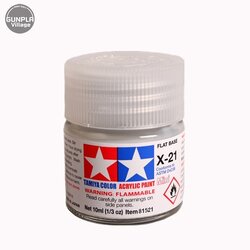 Tamiya 81521 Acrylic Mini X-21 Flat Base Tamiya 45035401