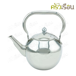 Double Apples teapot with handle, stainless steel, 2 liters - SXK012