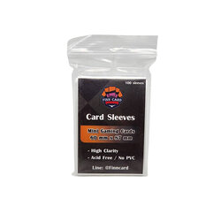 Finncard Sleeve Mini Gaming Card 100 Pcs 60x87mm ซองใส่การ์ด FCSMGC1006087 (การ์ด)