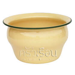 Rabbit Brand กระโถนเคลือบ สีเหลือง 16 ซม. ตรากระต่าย