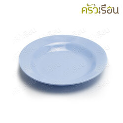 SB จานกลม เมลามีน ทรงลึก 8 นิ้ว สีฟ้า SB P281-8