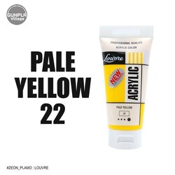 Louvre Acrylic 022 Pale Yallow 80 ml LOUVRE 8851596080226