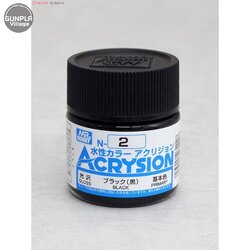 MR.ACRYSION COLOR N-02 BLACK Mr.hobby 4973028034028