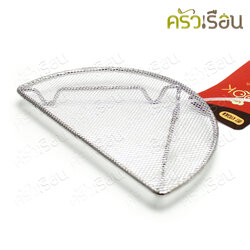 US ตะแกรง พักอาหาร สเตนเลส ครึ่งวงกลม 9.5 x 16 ซม. TKH-16