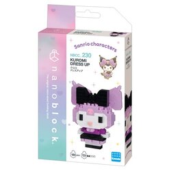 Kawada nanoblock Sanrio NBCC_230 Kuromi Dress up 4972825233696 (นาโนบล็อค)