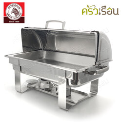 [ ตัวโชว์ ทักแชทเพื่อขอดูรูปสินค้าจริงค่ะ ] Zebra ชุดอ่างอุ่นใหญ่ 50 ซม. Extra ตราหัวม้าลาย 140002 ที่อุ่นอาหาร บุฟเฟ่ ฝาค้าง ฝาโค้ง