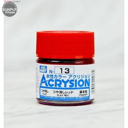 MR.ACRYSION COLOR N-13 FLAT RED Mr.hobby 4973028112764