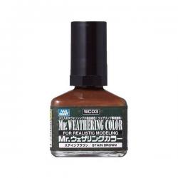MR.WEATHERING COLOR WC03 Stain Brown 4973028111507 Mr.Hobby