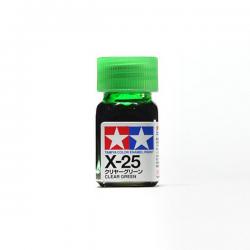 Tamiya Enamel Color 80025 X-25 Clear Green (Gloss Clear) Tamiya 45135248
