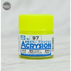 MR.ACRYSION COLOR N-97 FLUORESCENT YELLOW Mr.hobby 4973028112924