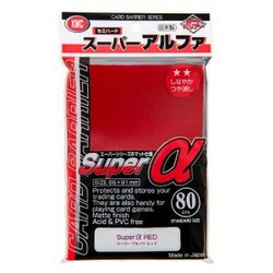 KMC Card Barrier Super Alpha Red 80 Pcs 66x91mm ซองใส่การ์ด 4521086001775 (การ์ด)