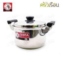 ZEBRA หม้อหุงต้ม รุ่น Classic 26 ซม. 6.2 ลิตร 160026 หม้อม้าลาย