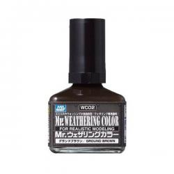 MR.WEATHERING COLOR WC02 Ground Brown Mr.Hobby 4973028111491
