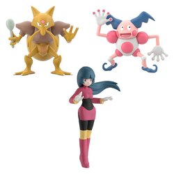 Bandai 1/20 Pokemon Scale World Kanto Region Sabrina & Kadabra & Mr. Mime 4549660820802 (Figure)