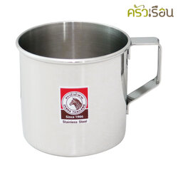 ZEBRA กระป๋องน้ำ สเตนเลส ไม่มีฝา ตราหัวม้าลาย ถ้วยน้ำ แก้วน้ำ ถ้วยหู ม้าลาย 110007 , 110008 , 110009 , 110010 , 110011 , 110012