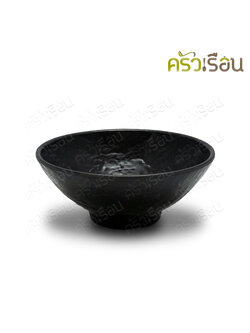 SUMO ชามกลม เมลามีน ขาสูง สีดำ ลายหิน 5 นิ้ว 12.5 x 5 ซม. JB762-5 ชามญี่ปุ่น ชามข้าว