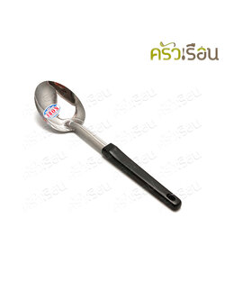 Kobe ทัพพี สเตนเลส 6.7 x 26.6 ซม. ด้ามดำ ช้อนตัก ที่ตักอาหาร