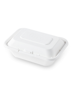 FEST กล่องอาหาร เยื่อธรรมชาติ ขนาด 600 มล. แพ็ค 50 ใบ B001 กล่องข้าว ใช้แล้วทิ้ง