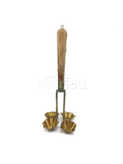 BRASS พิมพ์กระทงทอง ทองเหลืองแท้ 4 ดอก