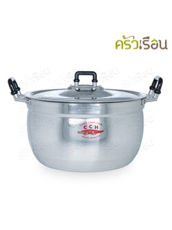 จระเข้ หม้อสองหู เบอร์กลาง ราคาต่อใบ 28 หรือ 30 หรือ 32 ซม. หม้อข้าว หม้อต้ม หม้อแกง หม้อ หม้อมิเนียม หม้อจระเข้