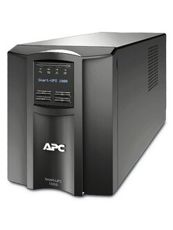 APC Smart-UPS, Line Interactive, 1000VA, Tower, 230V, 8x IEC C13 outlets, SmartConnect Port+SmartSlot, AVR, LCD SMT1000IC