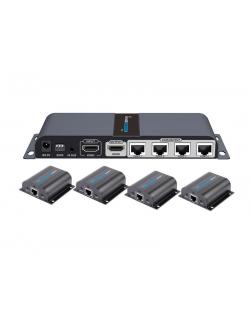 LKV714PRO 1×4 HDMI Extender Splitter