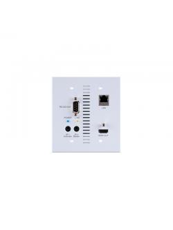 HDMI OVER CAT5E/6/7 RX WALLPLATE RECEIVER WITH BI-DIRECTIONAL 24V POC AND LAN SERVING