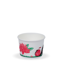 FEST ถ้วยกระดาษ ชามกระดาษ 260 มล. (เล็ก) ลายไก่ 50 ใบ - PL006 ถ้วยใช้แล้วทิ้ง ใช้ครั้งเดียว