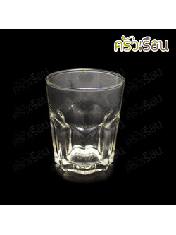LUCKY GLASS แก้วน้ำ ล็อค แฟชั่น 10 ออนซ์ (285 ml.) #10001 Euro Tumbler TD 8.2 x BD 6.0 x H 9.7 cm.