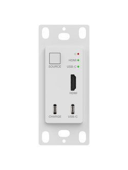 VACOTEK WP50CCH 2x1 Wall Plate HDMI Extender with Type-C สำหรับติดตั้งผนัง