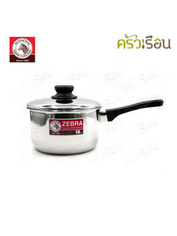 ZEBRA หม้อด้าม Tiger 18 ซม. 2.5 ลิตร หัวม้าลาย 166204 หม้อ หม้อม้าลาย หม้ออุ่นอาหาร หม้อหาง หม้อต้ม