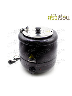 NANO TECH Electric Soup Warmer (Black) 10 liter capacity, model 83010SP/SW10, size 34.5 x 34.5 x 36 cm.