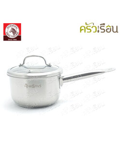 Zebra sauce pot, glass lid, Estio Pro, 18 cm., 2.5 liters, Zebra brand 168231