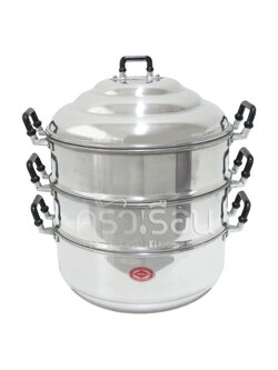 จระเข้ หม้อนึ่ง (ซึ้ง) ก้นหนา 3 ชั้น 44 ซม. 22.8 ลิตร