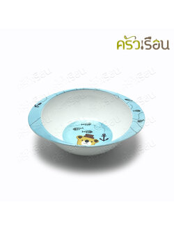 FIGURES ชาม มีขอบ เมลามีน ลายหมีน้ำ 5 นิ้ว B920-5 ชามข้าวเด็ก ถ้วย