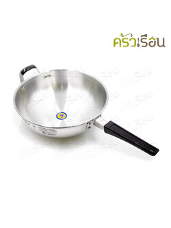 3A กระทะทอด อลูมิเนียม มีด้ามจับ 26 ซม. สูง 9 ซม. ตรา 3A หม้อทอดลูกชิ้น ไม่มีฝา