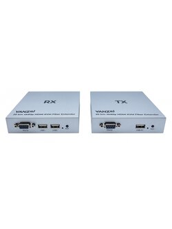 20 km 4K60p HDMI/USB KVM Extender over single Fiber cable