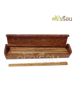 CMG ตะเกียบ ไม้มะพร้าว 10 คู่ พร้อมกล่องใส่ตะเกียบ