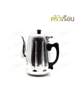 Basket brand, aluminum coffee jug, tall shape, plain pattern, 1.6 L., Ø 12 cm. tea pot