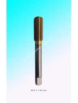 แมชชีนต๊าปไร้เศษรูทะลุ M12x1.75 สีทอง