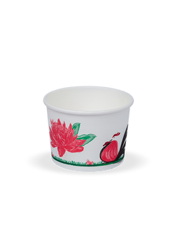 FEST ถ้วยกระดาษ ชามกระดาษ 520 มล. (กลาง) ลายไก่ 50 ใบ - PL005 ถ้วยใช้แล้วทิ้ง ใช้ครั้งเดียว