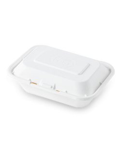 FEST กล่องอาหาร เยื่อธรรมชาติ ขนาด 450 มล. 50 ใบ B004 กล่องข้าว ใช้แล้วทิ้ง