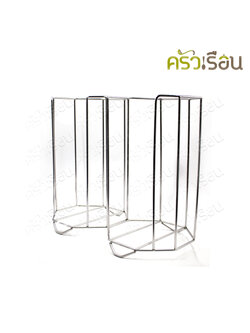 HORSE BRAND ที่วางชาม / จาน สเตนเลส 2 ช่อง ตราม้า สำหรับร้านก๋วยเตี๋ยว 9.5 นิ้ว กว้าง 50 ซม. ยาว 24.5 ซม. สูง 42.5 ซม.