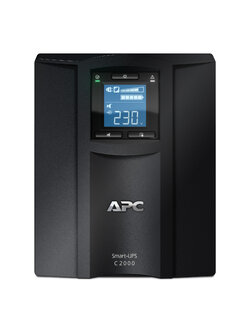 APC Smart-UPS C, Line Interactive, 2000VA, Tower, 230V, 6x IEC C13+1x IEC C19 outlets, USB and Serial communication, AVR, Graphic LCD SMC2000I
