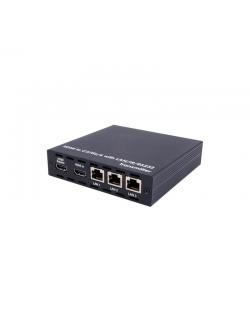 HDMI OVER CAT5E/6/7 TRANSMITTER WITH 24V POC AND 3 LAN SERVING