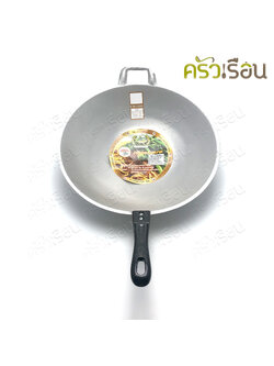 ตราดอกเบญจมาศ [ราคาต่อใบ] กระทะด้าม อลูมิเนียมหล่อ ( กระทะ กระทะอลูมิเนียม กระทะด้ามหล่อ )