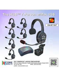 Eartec UltraLITE 7-Person HUB Intercom System Single Headset