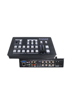 DeviceWell HDS7106: เครื่องสลับสัญญาณวิดีโอ Full HD 6 ช่อง (4x SDI + 2x HDMI) แบบ Mini พร้อม Multi-screen Preview, T-Bar และการควบคุมเครือข่าย