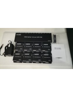 VACOTEK H-SPX1870C 1X8 UHD HDMI Splitter Extender with 8 Receiver 70m