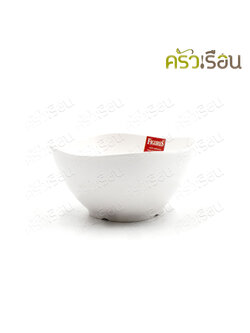 Figures soup bowl, square shape with rounded corners, white color, 4.5 inches B993-4.5